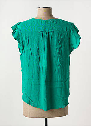 Bluză țesătură crep mâneci scurte verde MOLLY BRACKEN femeie