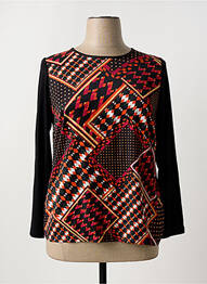 Tricou mâneci lungi mâneci lungi negru TELMAIL femme