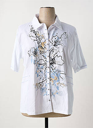 Cămașă mâneci scurte mâneci scurte alb GRIFFON femme