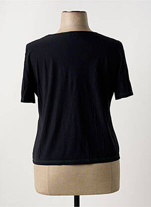 Tricou elasticitate mâneci scurte negru PAUSE CAFE femeie