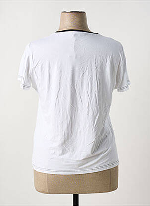 Tricou serigrafie mâneci scurte alb TELMAIL femeie