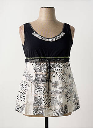 Tunică fără mâneci negru PAUSE CAFE femeie