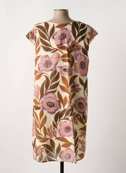 Rochie midi bej LA FEE MARABOUTEE femeie