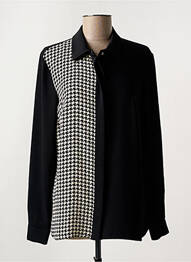 Cămașă țesătură crep mâneci lungi negru GRIFFON femme