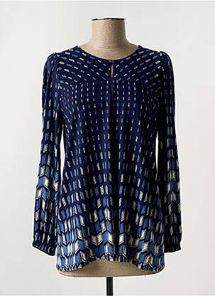 Tunică mâneci lungi albastru GEVANA femeie