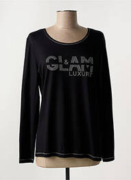 Tricou mâneci lungi mâneci lungi negru HAJO femme