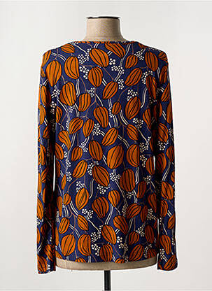 Tricou imprimeu fantezie mâneci lungi albastru GRIFFON femeie