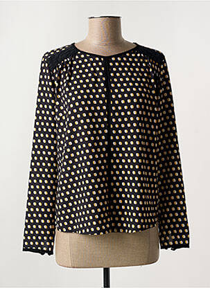 Bluză imprimeu fantezie mâneci lungi negru FRED SABATIER femme