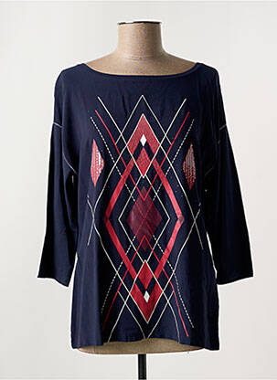 Tricou mâneci 3/4 mâneci 3/4 albastru BETTY BARCLAY femeie