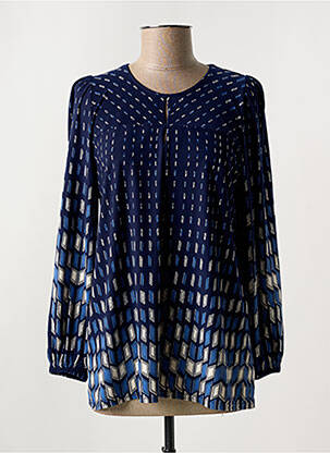 Tricou mâneci lungi mâneci lungi albastru GEVANA femeie