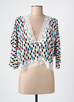 Bluză mâneci 3/4 mâneci 3/4 negru MOLLY BRACKEN femme