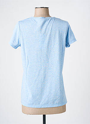 Tricou guler în v mâneci scurte albastru CLOSETTE femeie