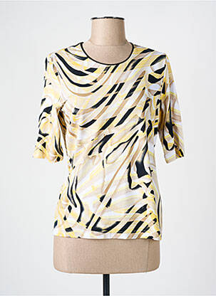 Tricou elasticitate mâneci scurte galben BARBARA LEBEK femeie