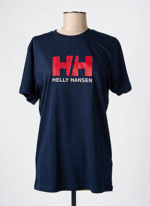 Tricou serigrafie mâneci scurte albastru HH femeie