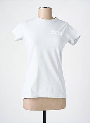 Tricou serigrafie flockată mâneci scurte gri ELLESSE femeie