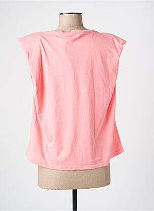 Tricou croială cambrată mâneci scurte roz VERO MODA femeie