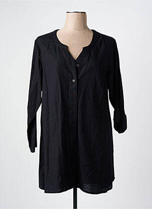 Tunică mâneci lungi negru CISO femeie