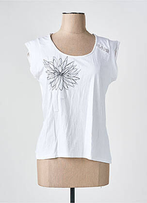Tricou elasticitate mâneci scurte bej UN POINT C EST TOUT femeie