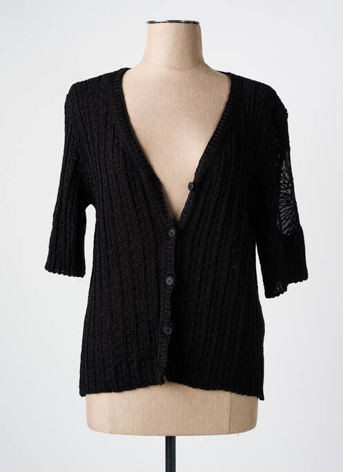 Vestă cu mâneci scurte negru PRUNELLE femeie