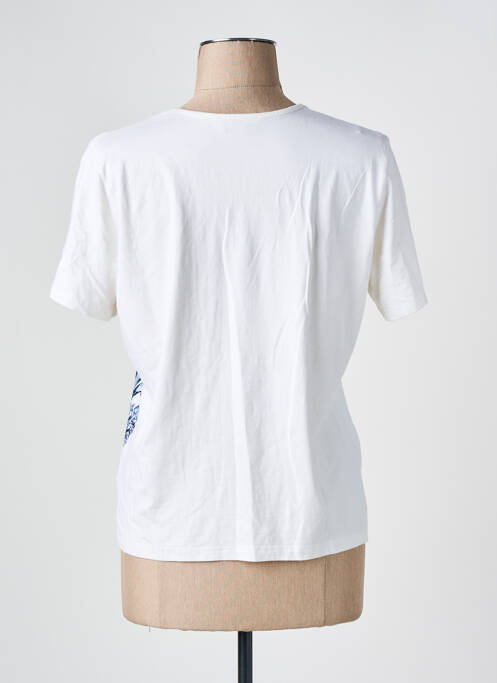 Tricou serigrafie mâneci scurte bej UN POINT C EST TOUT femme