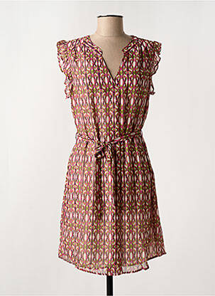 Rochie scurtă roz ARELINE femeie