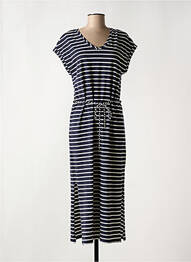 Rochie lungă mâneci scurte mâneci scurte albastru DELAHAYE femme