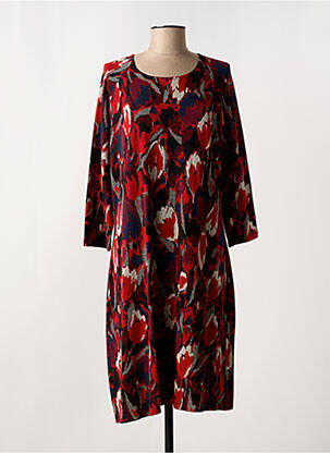 Rochie midi mâneci 3/4 mâneci 3/4 roșu GRIFFON femeie