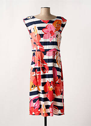 Rochie midi închidere cu fermoar la spate mâneci scurte albastru BETTY BARCLAY femeie