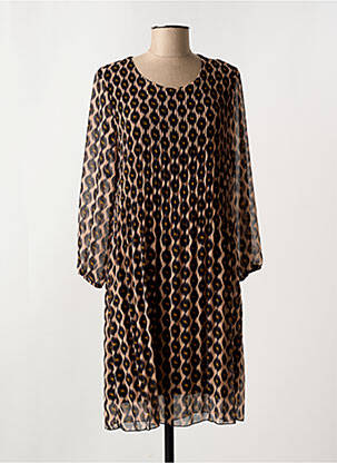 Rochie midi maro SIGNE NATURE femeie