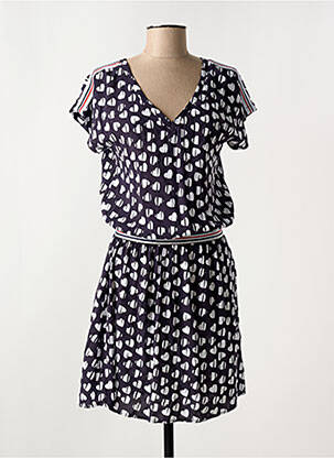 Rochie scurtă mâneci scurte mâneci scurte albastru DELAHAYE femeie