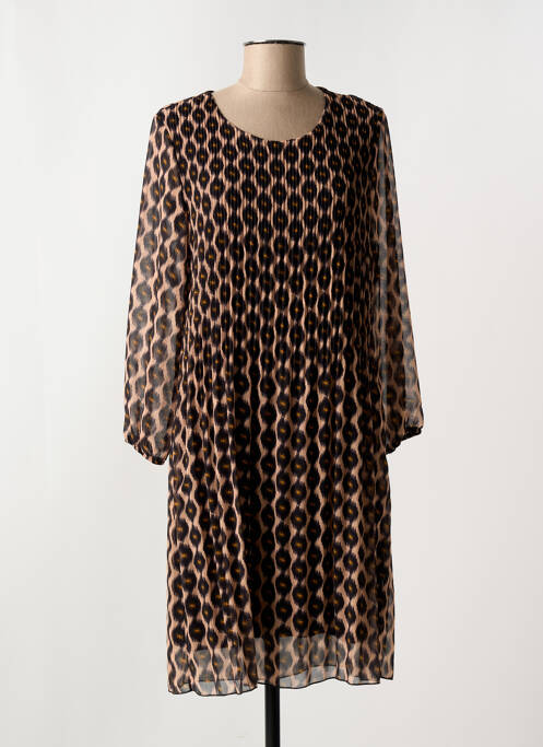 Rochie midi maro SIGNE NATURE femeie