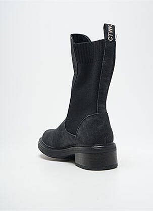 Botine/ghete toc mic toc de 4 la 6 cm negru CHATTAWAK femeie