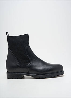 Botine/ghete material neted toc plat până la 3 cm negru REQINS femeie