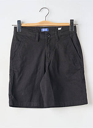 Bermudă închidere cu fermoar sub clapetă cu nasturi negru JACK & JONES băiat