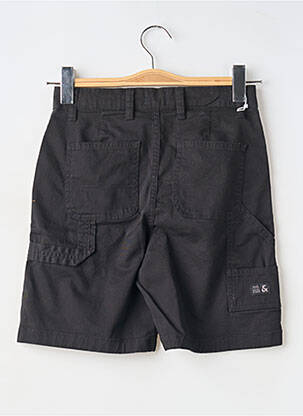 Bermudă închidere cu fermoar sub clapetă cu nasturi negru JACK & JONES băiat