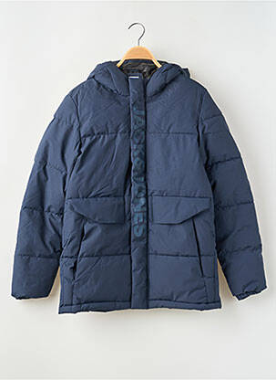 Geacă matlasată cu glugă cu glugă albastru JACK & JONES băiat