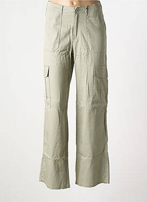 Pantalon cargo croială dreaptă verde IKKS femeie