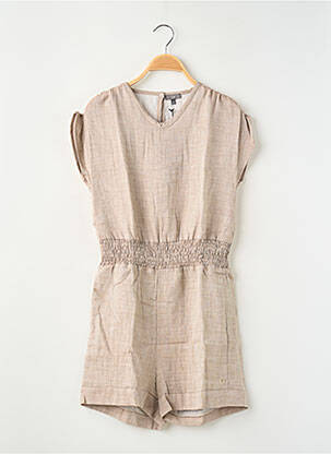 Salopetă scurtă bej LEVV LABEL fată