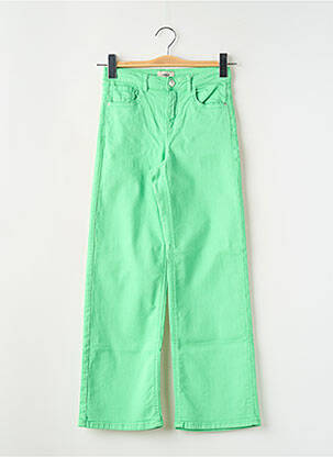 Pantalon evazat buzunare verde ONLY fată