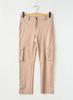 Pantalon cargo buzunare bej LEVV LABEL fată