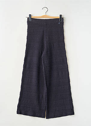 Pantalon evazat talie elastică talie elastică albastru IKKS fată