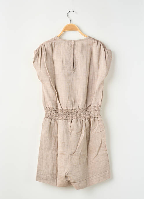 Salopetă scurtă bej LEVV LABEL fată