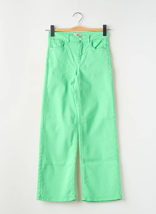 Pantalon evazat verde ONLY fată