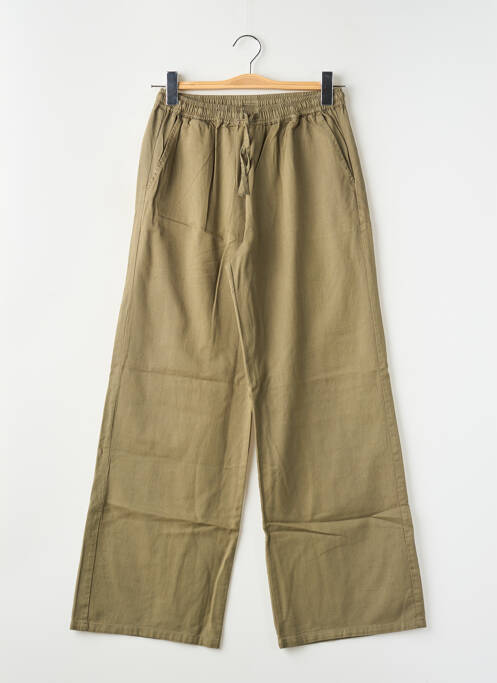 Pantalon drept verde GARCIA fată