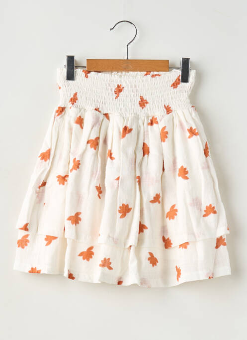 Fustă midi alb LEVV LABEL fată