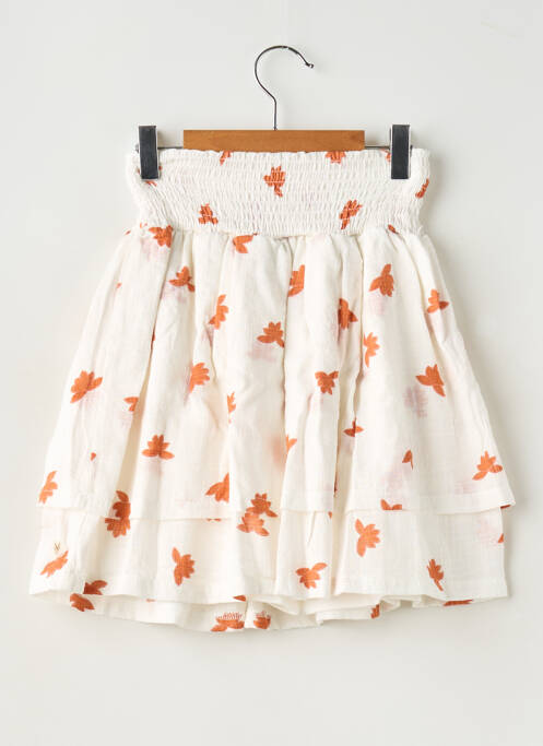 Fustă midi alb LEVV LABEL fată