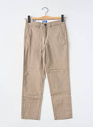 Pantalon chino țesătură poplin mărime reglabilă maro JACK & JONES garcon