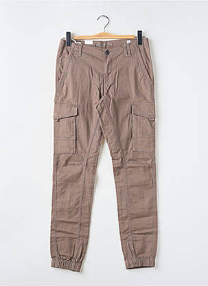 Pantalon cargo croială dreaptă maro JACK & JONES băiat