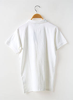 Polo alb LEVV LABEL băiat