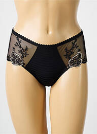 Shorty efect material satinat negru LOUISA BRACQ femme